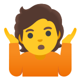 🤷 Person Shrugging, Emoji by Google