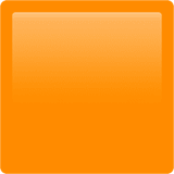 🟧 Оранжевый Квадрат, смайлик от Apple