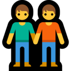 🧑‍🤝‍🧑 Deux Personnes Se Tenant La Main Emoji par Microsoft