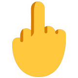 🖕 Middle Finger, Emoji by Microsoft