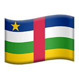 🇨🇫 Flagge: Zentralafrikanische Republik Emoji von Apple