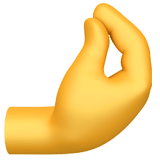 🤌 Zusammengedrückte Finger Emoji von Apple