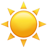 ☀️ Sonne Emoji von Apple