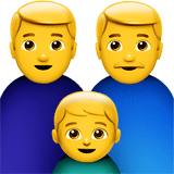 👨‍👨‍👦 Family: Man, Man, Boy, Emoji by Apple