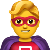 🦸‍♂️ Super-Héros Homme Emoji par Apple