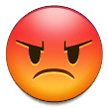 😡 Enraged Face, Emoji by Samsung