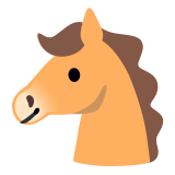🐴 Pferdegesicht Emoji von Google