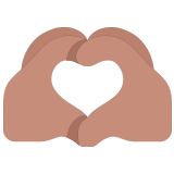 🫶🏽 Heart Hands: Medium Skin Tone, Emoji by Microsoft