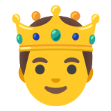 🤴 Prinz Emoji von Google