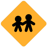 🚸 Children Crossing, Emoji by Microsoft