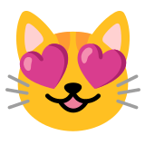 😻 Влюбленный Кот, смайлик от Google