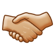 🤝🏼 Handshake: Medium-Light Skin Tone, Emoji by Samsung