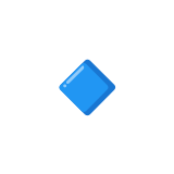 🔹 Небольшой Голубой Ромб, смайлик от Google