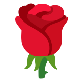 🌹 Rose Emoji par Google