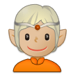 🧝🏼 Elf: Medium-Light Skin Tone, Emoji by Samsung