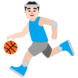 ⛹🏻‍♂️ Man Bouncing Ball: Light Skin Tone, Emoji by Microsoft