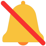 🔕 Durchgestrichene Glocke Emoji von Microsoft