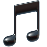 🎵 Musiknote Emoji von Apple