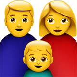 👨‍👩‍👦 Family: Man, Woman, Boy, Emoji by Apple