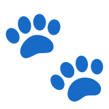 🐾 Empreintes D’animaux Emoji par Google
