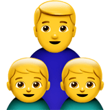 👨‍👦‍👦 Familie: Mann, Junge Und Junge Emoji von Apple