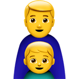 👨‍👦 Familie: Mann, Junge Emoji von Apple