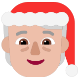 🧑🏼‍🎄 Санта: Светлый Тон Кожи, смайлик от Microsoft