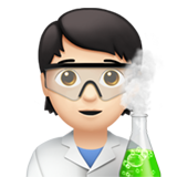 🧑🏻‍🔬 Wissenschaftler(in): Helle Hautfarbe Emoji von Apple