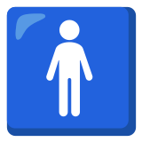 🚹 Symbole Toilettes Hommes Emoji par Google