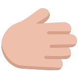 🫱🏼 Rightwards Hand: Medium-Light Skin Tone, Emoji by Microsoft