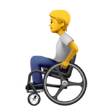 🧑‍🦽 Person in Manuellem Rollstuhl Emoji von Apple