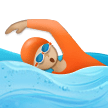 🏊🏼 Плавание: Светлый Тон Кожи, смайлик от Samsung