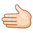 🫲🏻 Leftwards Hand: Light Skin Tone, Emoji by Samsung