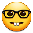 🤓 Visage De Geek Emoji par Samsung