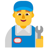 👨‍🔧 Mechaniker Emoji von Microsoft