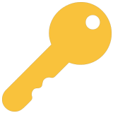 🔑 Key, Emoji by Microsoft