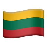 🇱🇹 Drapeau : Lituanie Emoji par Apple
