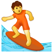 🏄 Personne Faisant Du Surf Emoji par Samsung
