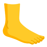 🦶 Fuß Emoji von Google