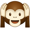 🙉 Singe Ne Rien Entendre Emoji par Samsung