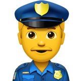 👮‍♂️ Policier Emoji par Apple