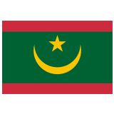 🇲🇷 Drapeau : Mauritanie Emoji par Google