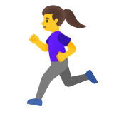 🏃‍♀️ Laufende Frau Emoji von Google
