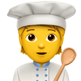 🧑‍🍳 Cuisinier (tous Genres) Emoji par Apple