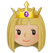 👸🏼 Princesse : Peau Moyennement Claire Emoji par Samsung