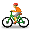 🚴 Cycliste Emoji par Samsung