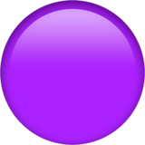 🟣 Disque Violet Emoji par Apple