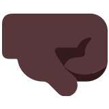 🤜🏿 Faust Nach Rechts: Dunkle Hautfarbe Emoji von Microsoft