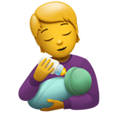 🧑‍🍼 Personne Allaitant Un Bébé Emoji par Apple