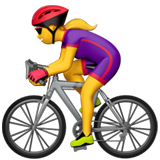🚴‍♀️ Cycliste Femme Emoji par Apple